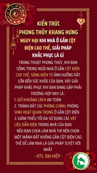 NHÀ GẦN CỘT ĐIỆN CAO THẾ - GIẢI PHÁP KHẮC PHỤC LÀ GÌ?