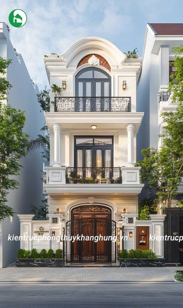 MẪU NHÀ PHỐ 3 TẦNG TÂN CỔ ĐIỂN ĐẸP, SANG TRỌNG