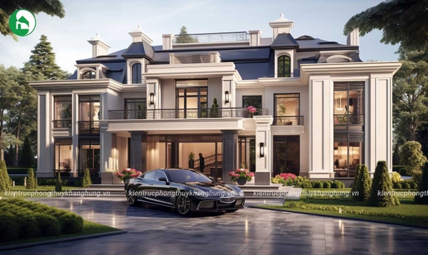 MẪU NHÀ TÂN CỔ ĐIỂN 2 TẦNG ẤN TƯỢNG NHẤT HIỆN NAY