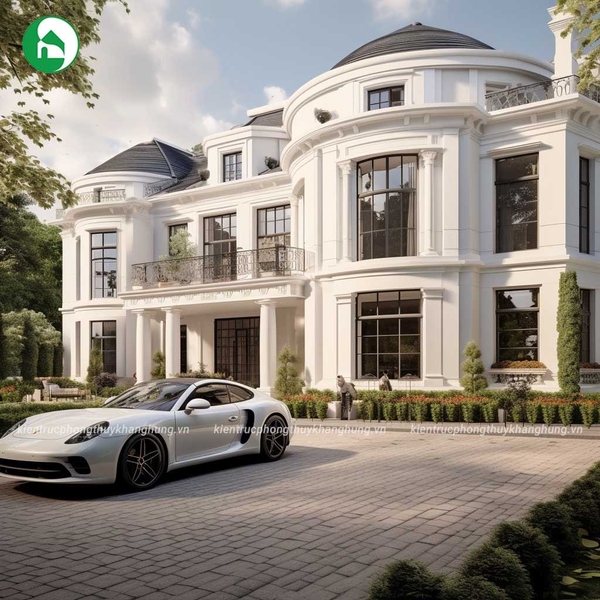 MẪU NHÀ TÂN CỔ ĐIỂN 2 TẦNG ĐẸP, THỜI THƯỢNG NĂM 2024