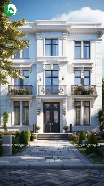 MẪU NHÀ TÂN CỔ ĐIỂN ĐẸP VÀ SANG TRỌNG BẬC NHẤT 2024