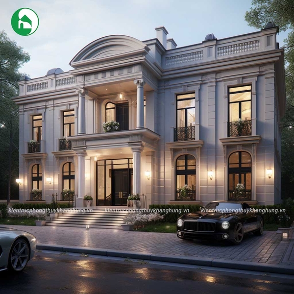 BIỆT THỰ TÂN CỔ ĐIỂN SANG TRỌNG, ĐỘC ĐÁO, XU HƯỚNG MỚI 2024