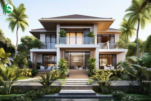 MẪU NHÀ 2 TẦNG ĐẸP Ở NÔNG THÔN CÔNG NĂNG TIỆN NGHI