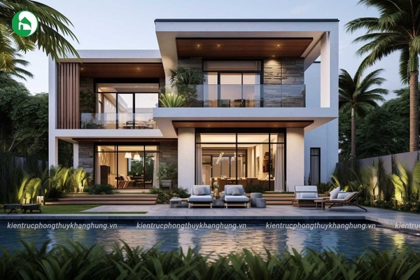 NHÀ MÁI BẰNG 2 TẦNG HIỆN ĐẠI, ĐỘC ĐÁO VÀ TIỆN NGHI 2024