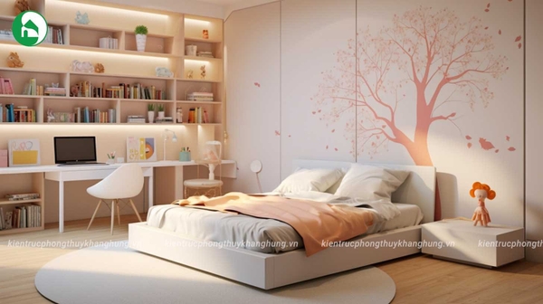 PHÒNG NGỦ MÀU HỒNG, PHONG CÁCH CHO BÉ NỮ TRONG NĂM 2024