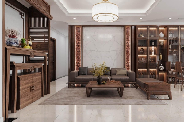 VỊ TRÍ BÀN THỜ TRONG PHÒNG KHÁCH, CHUẨN PHONG THỦY NHẤT