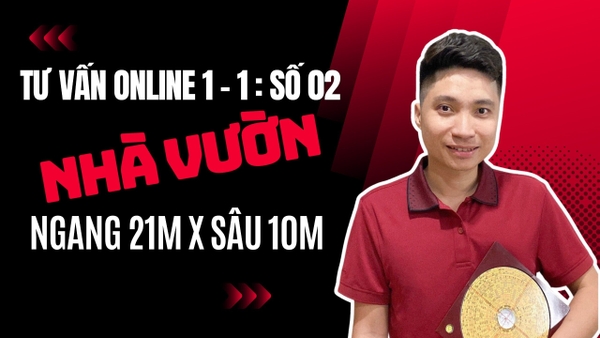 Mặt bằng công năng Nhà vườn, ngang 21m x sâu 10m