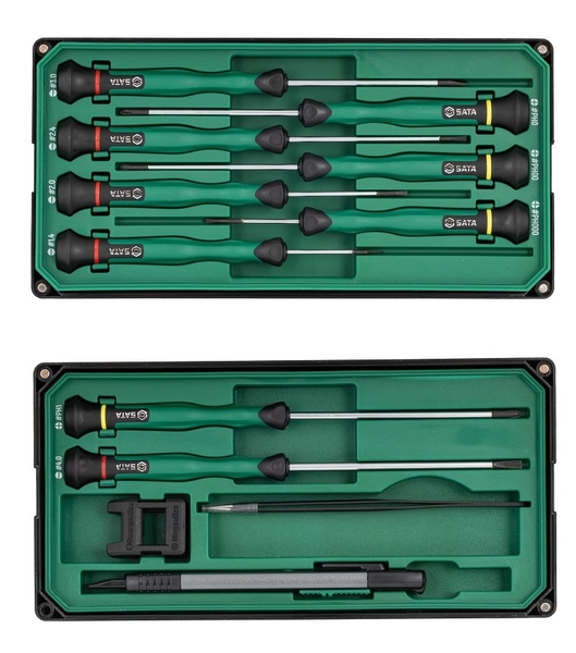 Bộ dụng cụ sửa chữa điện tử 13 chi tiết SATA 09319