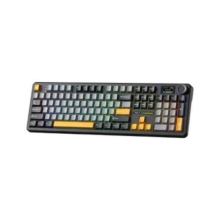 AULA F108 BÀN PHÍM CƠ GAMING 3 MODE (Phiên bản Đen+ Xám + Vàng/ Volcano switch)