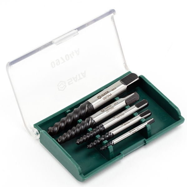 Bộ taro nhổ ốc gãy cỡ lớn 5 chi tiết SATA 09704A