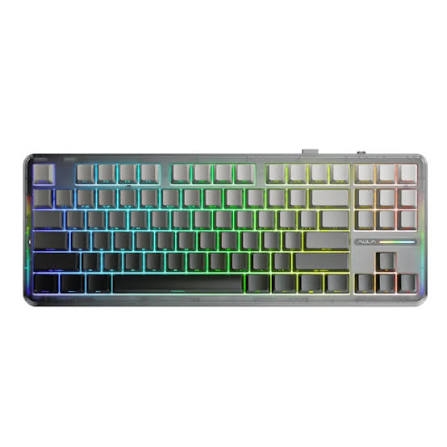 BÀN PHÍM CƠ GAMING 3 MODE AULA F87/ F87 PRO (Phiên bản Black gradient/ Grey wood V4 switch)