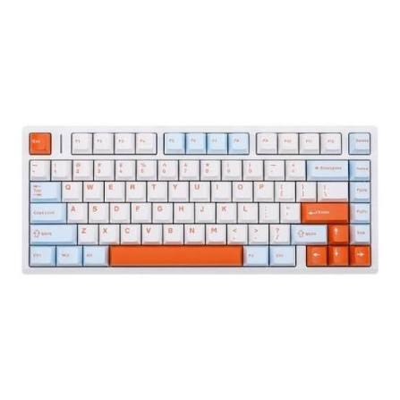 AULA M75 BÀN PHÍM CƠ GAMING 3 MODE (Phiên bản Xanh+trắng+cam/ Purple Fire V2 Switch)
