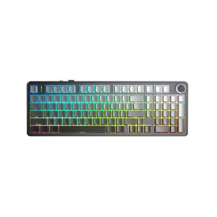 AULA F99 PRO BÀN PHÍM CƠ GAMING 3 MODE (Phiên bản Có núm xoay/ Xám + đen gradient/ Nimbus V3 switch)