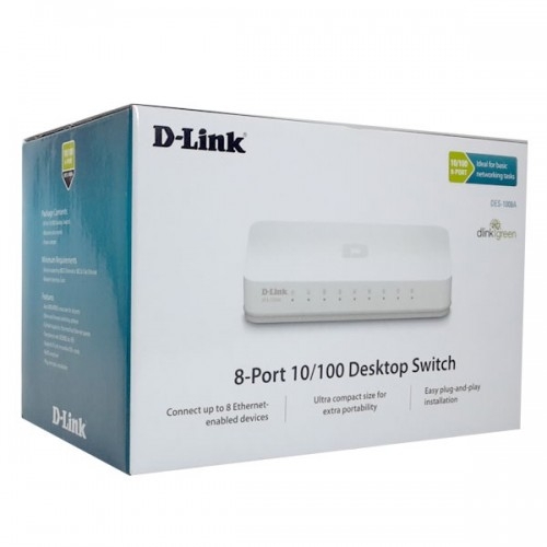 Switch D-Link DGS 1008A 8-Port Gigabit