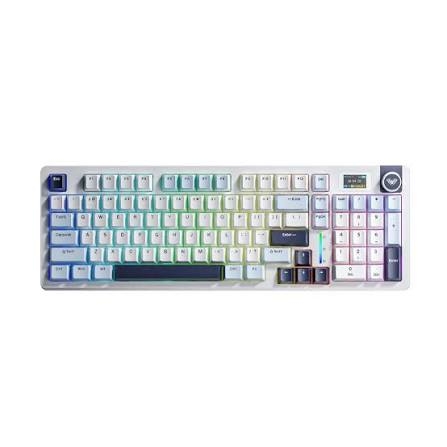 AULA S98 PRO BÀN PHÍM CƠ GAMING 3 MODE (Phiên bản Xanh dương + trắng + tím đậm/ Paleo dust switch/ Pin 4000mAh)