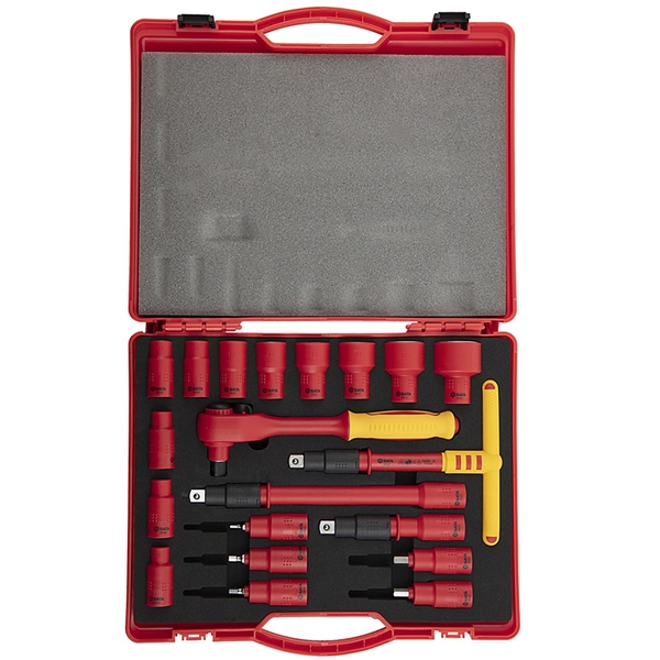 Bộ đầu tuýp 1/2“ VDE 1000V 20 chi tiết SATA 09267