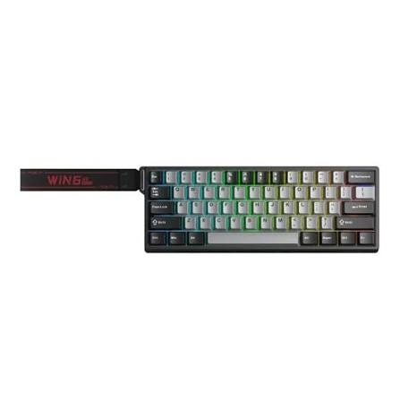 AULA WIN68HE PRO BÀN PHÍM CƠ GAMING CÓ DÂY (Phiên bản Xám đậm + Xám nhạt/ Xingyi magnetic switch - Rapid trigger)