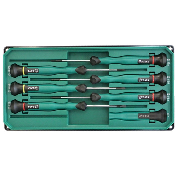 Bộ tua vít đầu dẹp và bake 6 chi tiết SATA 09312