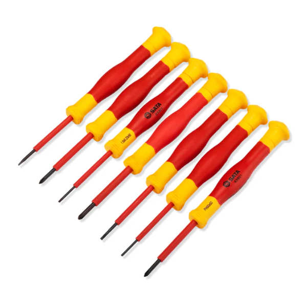Bộ tua vít đầu dẹp và bake 7 chi tiết SATA 09318