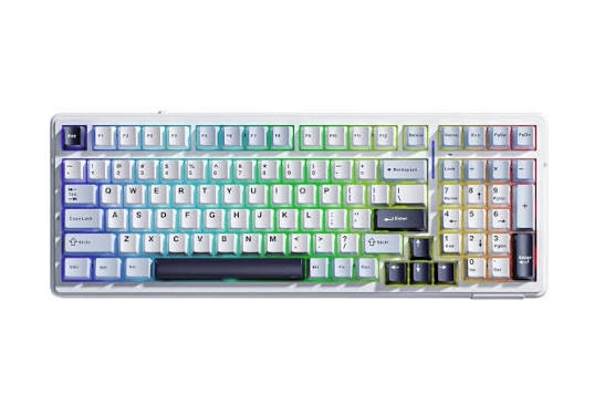 BÀN PHÍM CƠ GAMING 3 MODE AULA F99 (Phiên bản xám-trắng-xám đậm/grey wood V3 switch)