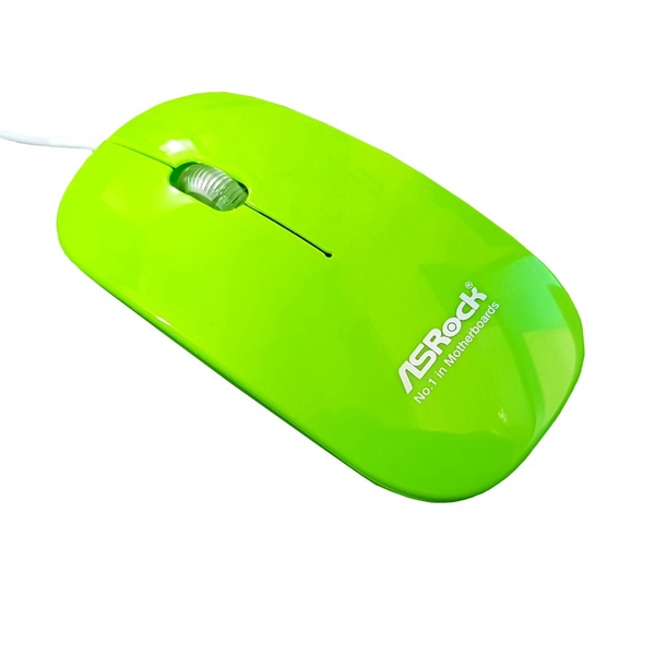 Chuột ASROCK WIRED MOUSE Green W/AK