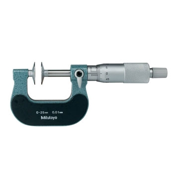 Panme cơ đầu đĩa đo bước răng Mitutoyo 123-101 ( 0-25mm )
