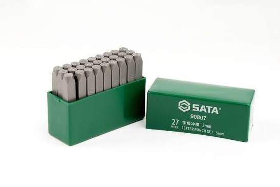 Bộ đột-đục 27 chữ cái SATA 6mm 1 bộ 27 cái 90808