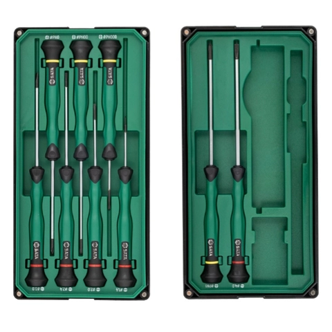 Bộ tua vít đầu dẹp và bake 9 chi tiết SATA 09316