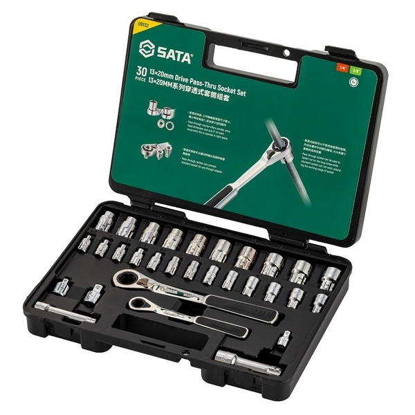 Bộ tuýp cần siết tự động 13-20mm 30 chi tiết SATA 09132