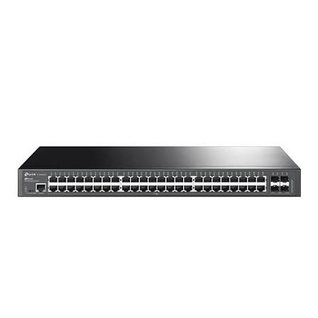 Switch Quản Lý JetStream 48-Cổng Gigabit L2+với 4 khe 10GE SFP+