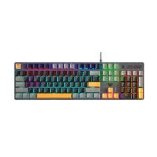 AULA S500 (4869) BÀN PHÍM CƠ GAMING CÓ DÂY (Phiên bản Xám+đen+vàng/ Red switch)