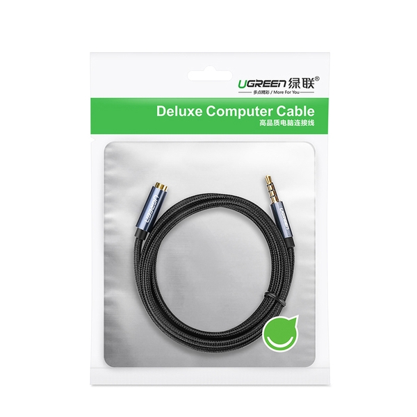 Cáp Audio 3.5mm 3 nấc nối dài 1M5 cao cấp Ugreen 40674