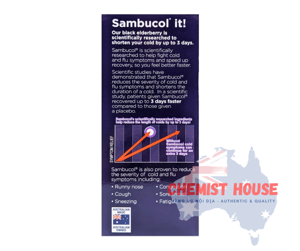 Sambucol Cold & Flu Liquid - Siro trị cảm cúm và tăng sức đề kháng ...