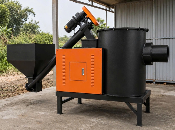 lò đốt biomass bằng dăm gỗ