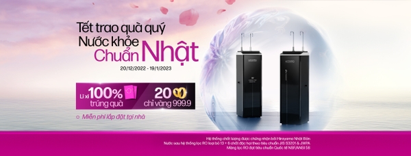 Tết trao quà quý - Nước khỏe chuẩn Nhật