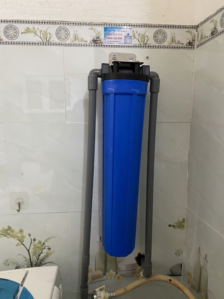 Bộ 3 cốc lọc thô 20 inch lắp đặt trong phòng tắm dùng để tắm rửa