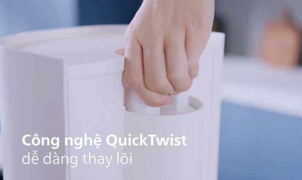 Thay lõi dễ dàng với công nghệ QuickTwist