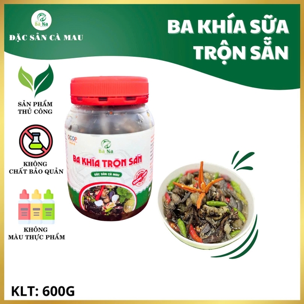 600g Ba Khía Sữa Trộn Sẵn Giòn Rụm Chắc Thịt Thơm Ngon - Đạt Chứng Nhận OCOP 3 SAO - BÀ NA FOOD