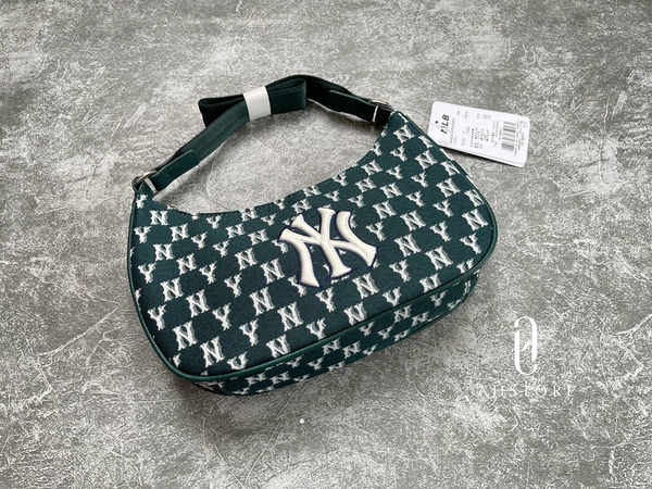 [MLB] Túi Đeo Vai Monogram Jacquard Hobo New York Yankees