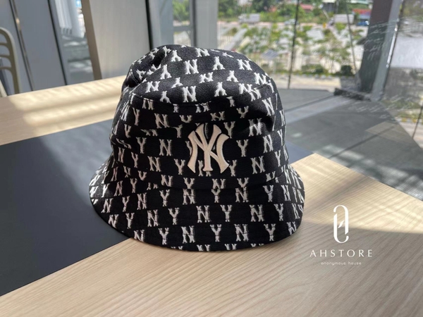 [MLB] Mũ Monogram Jacquard New York Yankees-ĐEN