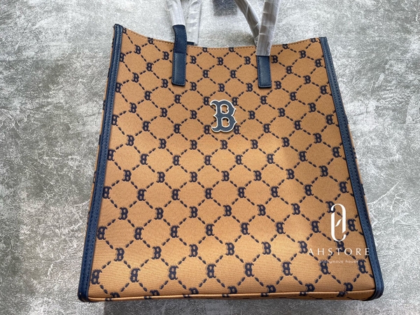 [MLB] Túi tote chữ nhật Monogram Jacquard Shopper