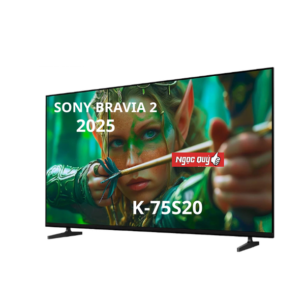 Smart TiVi Sony BRAVIA 2 II 75 inch 4K HDR K-75S20 mẫu 2025 Mới 100%