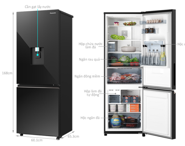Tủ lạnh Panasonic Inverter 300 lít NR-BV331WGKV Chính Hãng Mới 100% Giá Rẻ Nhất