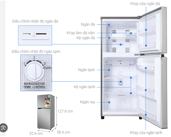 Tủ lạnh Panasonic Inverter 170 lít NR-BA190PPVN Mới 100%