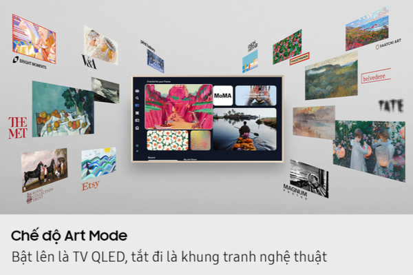 QLED Tivi Khung Tranh Samsung 4K 85 inch 85LS03H model 2026 Chính hãng