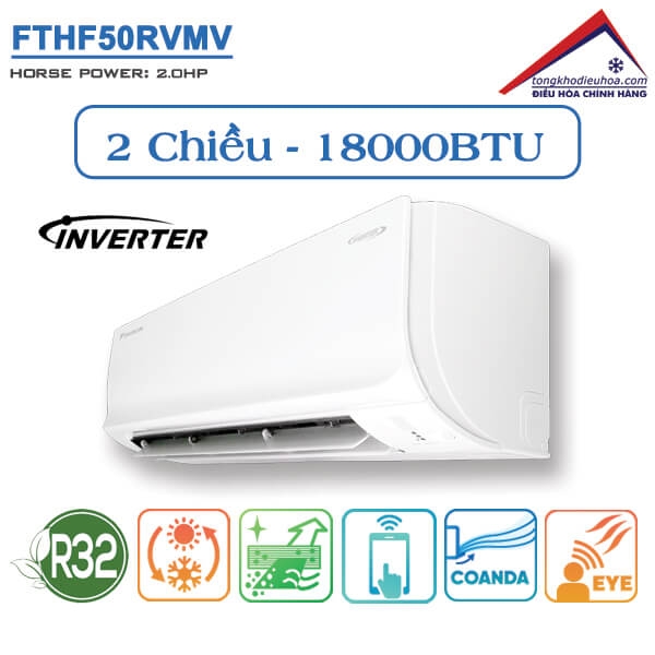Điều hòa Daikin 2 chiều 18000BTU Inverter (DAIKIN FTHF50RVMV)