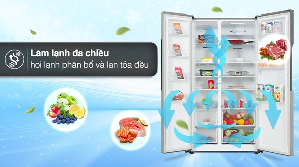 Tủ lạnh LG GR-B256JDS  Inverter 519 lít Chính hãng 2023 Rẻ nhất