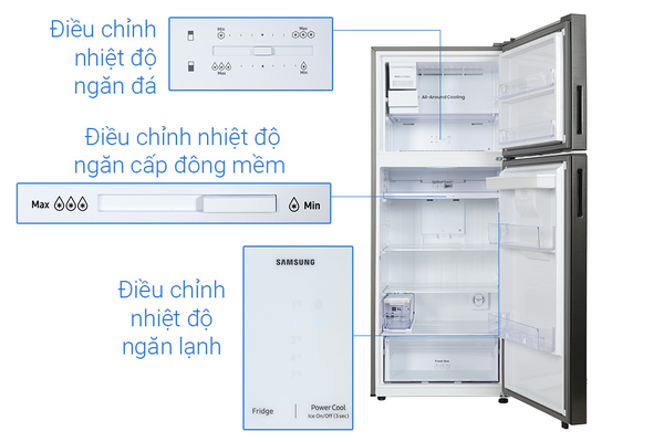 RT42CG6584B1SV  Tủ lạnh Samsung Inverter 406 lít Mới 100%