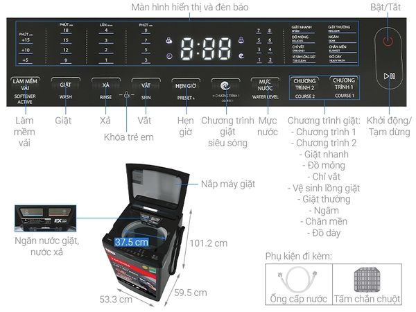 Máy giặt Toshiba Inverter 10 kg AW-DUM1100JV(SG)