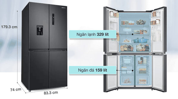 RF48A4010B4/SV Tủ lạnh Samsung  inverter 488 lít